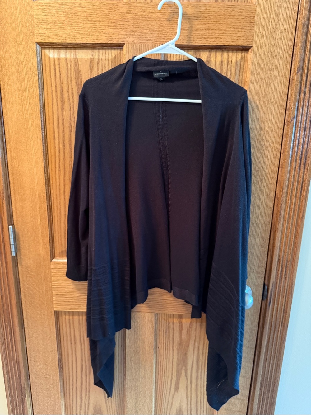 Worthington Black Open-Front Women’s Cardigan Sweater large